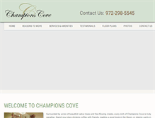 Tablet Screenshot of championscove.com
